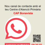 L’ICS posa en marxa un nou canal de whatsapp al CAP Bonavista