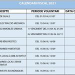 L’Ajuntament de Cambrils manté l’ampliació de terminis del calendari fiscal per aquest 2021 