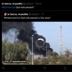 Un contenidor de residus cremat a l’empresa Elix Polymers crea una fumerada que alerta veïns del Camp de Tarragona