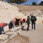Comença la recuperació del sistema de drenatge d’aigua de l’arena de l’amfiteatre de Tarragona