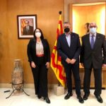 La degana de l’ICAT, Estela Martín, fa una visita institucional a l’alcalde de Tarragona