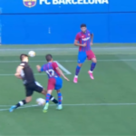 Una expulsió rigorosa es carrega el Barça-Nàstic (4-0)
