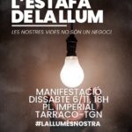 Convocada a Tarragona una manifestació contra l’augment del preu de la llum