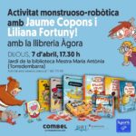 Els autors de les col·leccions ‘Bitmax & Coi Agus i els monstres’ visitaran la Biblioteca de Torredembarra