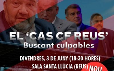 Aquest divendres (18:30 hores) es projecta ‘El Cas CF Reus-Buscant culpables’ a la Sala Santa Llúcia