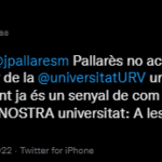 Figueras carrega contra Pallarès per no acceptar un debat: ‘Un senyal de com creu que ha de governar la URV: A les fosques’