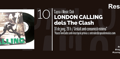 Músic club a la Capsa rememorant el ‘London Calling’ dels The Clash