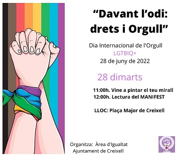 Actes a Creixell pel Dia Internacional de l’Orgull LGTBIQ+