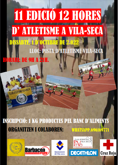 Aquest dissabte arriben les 12 hores d’Atletisme a Vila-seca