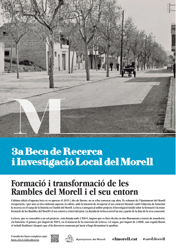 Es convoca la 3a Beca de recerca i investigació local del Morell