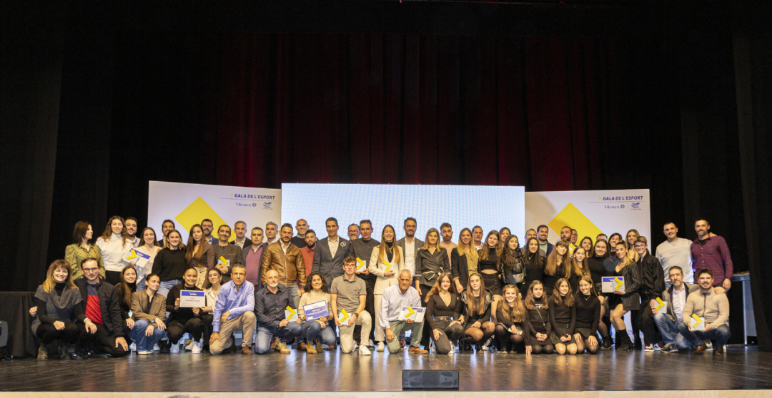 Foto de família de tots els guardonats. Foto: Cedida