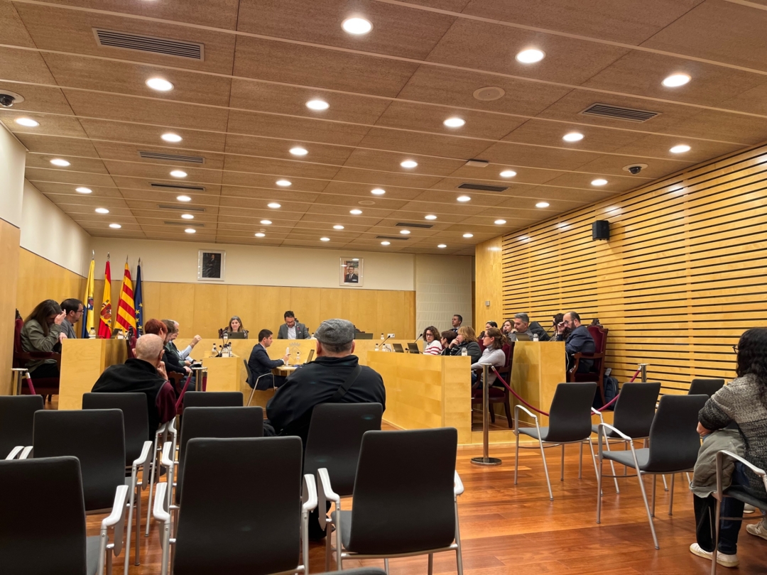Imatge de la sessió plenària de l'Ajuntament de Vila-seca. Foto: Cedida