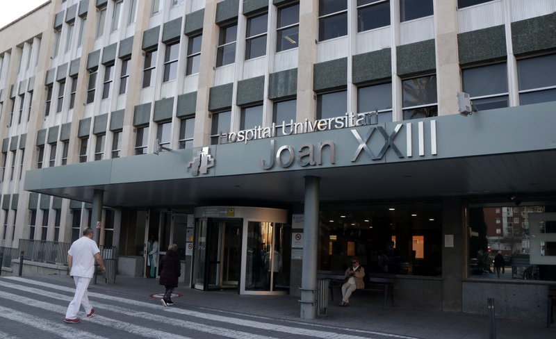 Imatge de l'accés principal a l'Hospital Joan XXIII de Tarragona. Foto: ACN