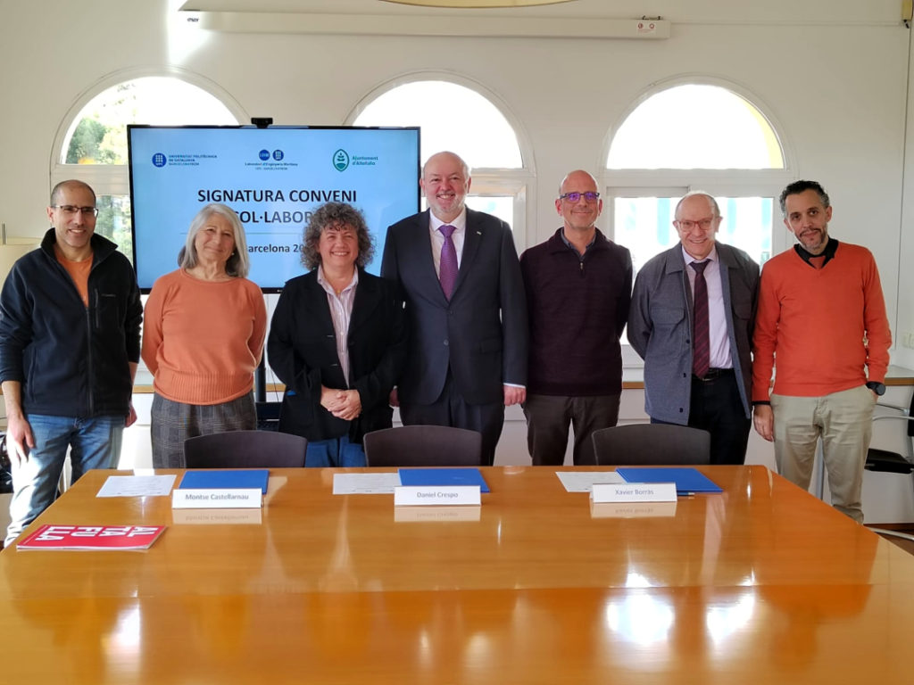 El conveni entre l'Ajuntament i la UPC s'ha signat aquest dijous. Foto: Ajuntament