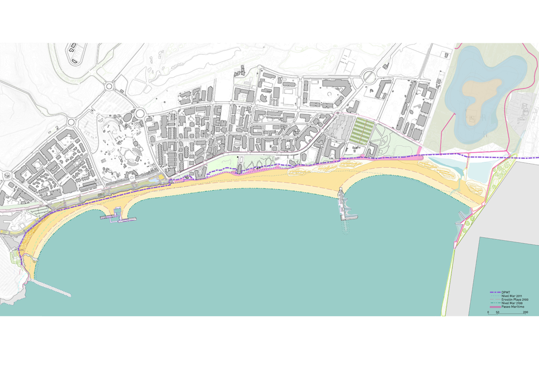 Mesures ambientals per a l’estabilització de la platja de la Pineda. Foto: Cedida