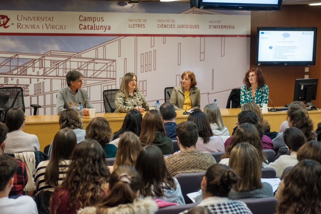Una imatge de la presentació dels resultats del projecte a la sala de Graus del campus Catalunya. Foto: URV