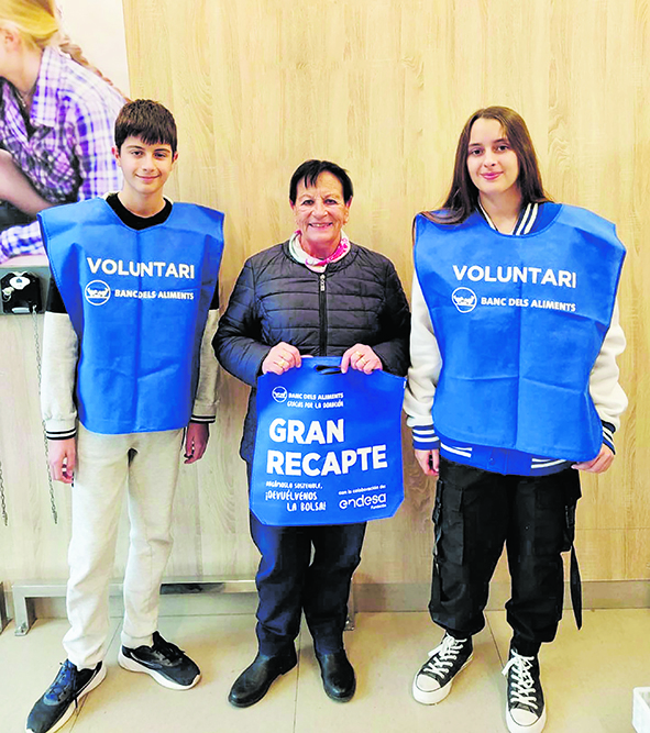 Voluntaris del Gran Recapte d'aliments. Foto: Cedida