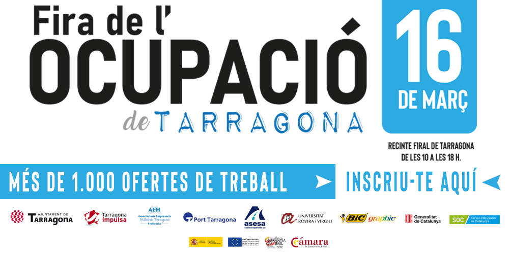 La Fira de l'Ocupació de Tarragona se celebrarà el pròxim dijous. Foto: Cedida