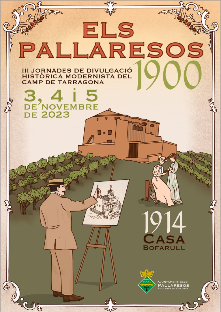 Cartell de les Jornades Modernistes d'Els Pallaresos. Foto: Cedida
