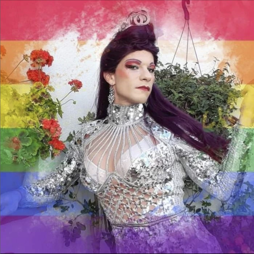 Isaac Sosa és Gal·la Rouge, la drag queen de Prades. Foto: Instagram