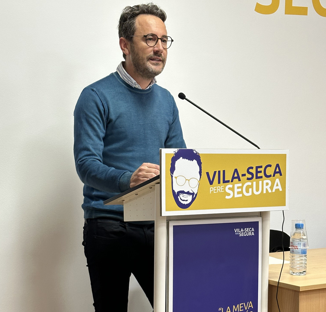 Pere Segura durant l'assemblea. Foto: Cedida