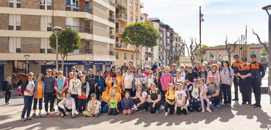 Els participants en la caminada. Foto: Cedida