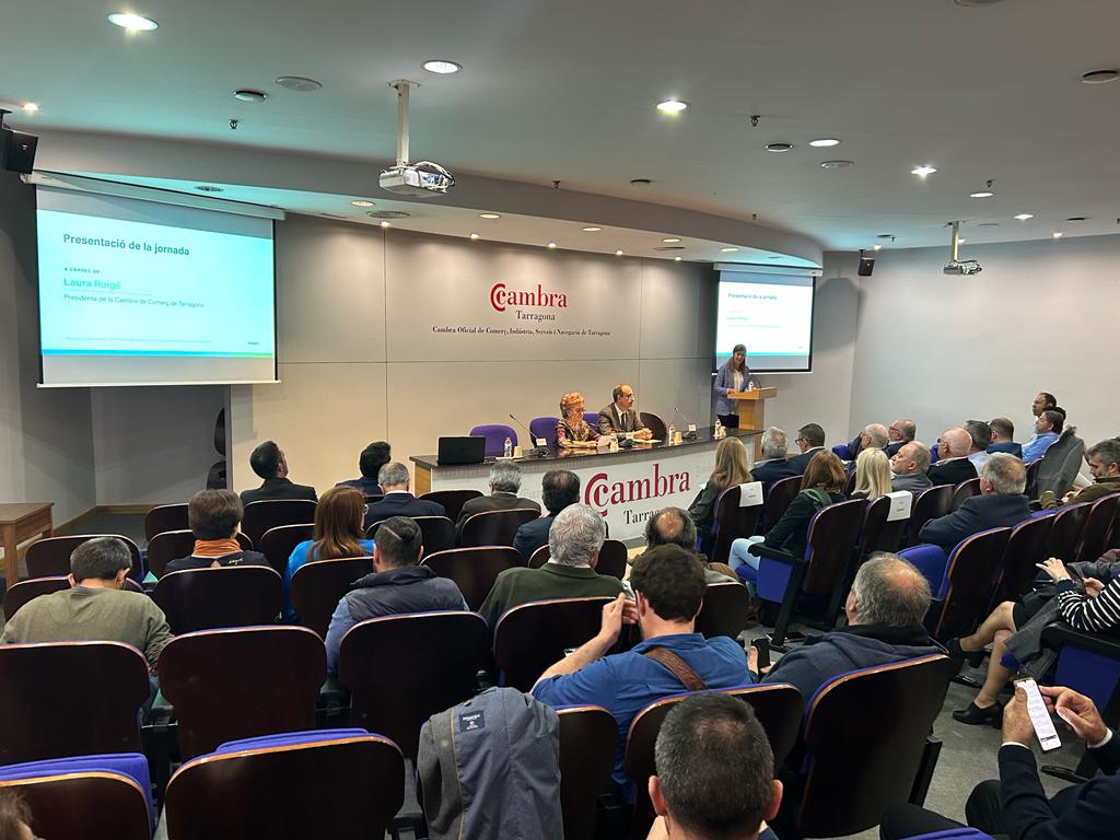 La presentació de l’Observatori de la Qualitat de l’Aire del Camp de Tarragona s'ha dut a terme a la Cambra de Tarragona. Foto: Tots21