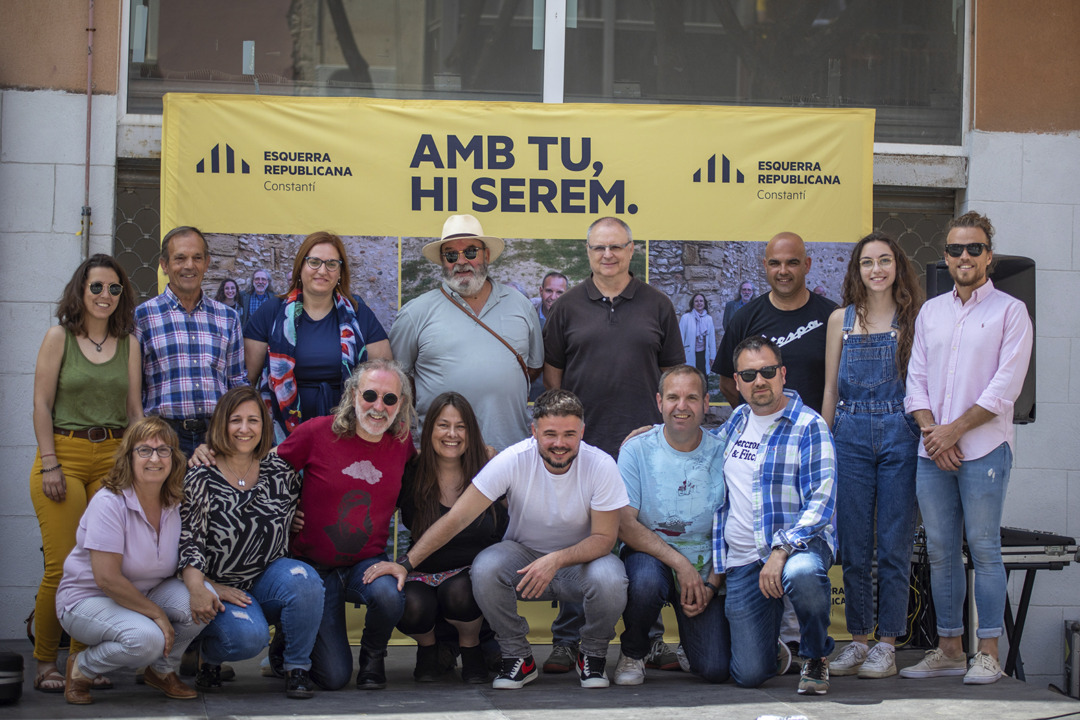 Foto de grup de la candidatura. Foto. Cedida