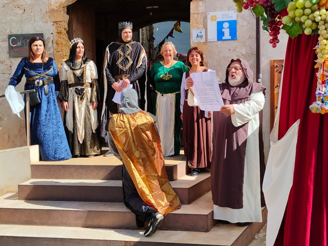 Imatge de la proclama d'inauguració del Mercat Medieval de Creixell. Foto: Cedida