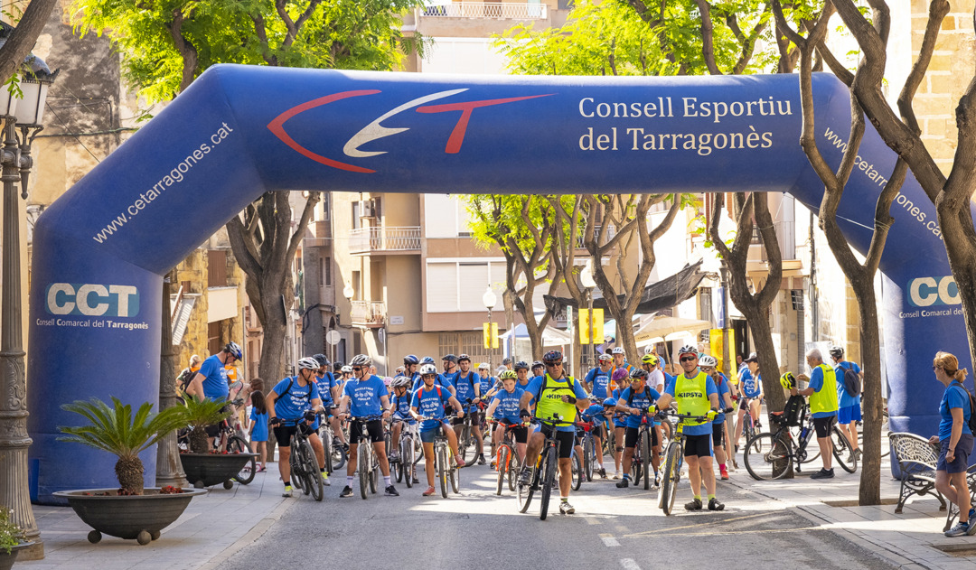 Una imatge de la bicicletada popular de Constantí. Foto: Cedida