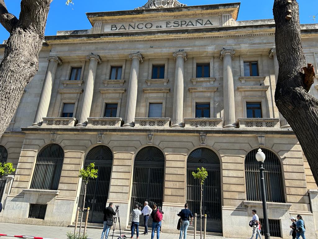 Una imatge de l'edifici del Banc d'Espanya. Foto: Tots21