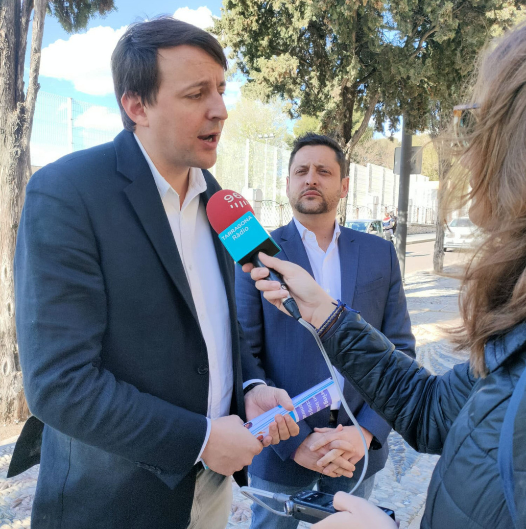 L'eurodiputat socialista Javi López va estar ahir a Tarragona. Foto: Cedida