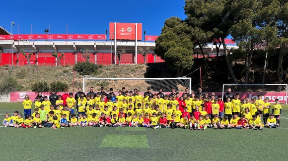 Participants al campus de Setmana Santa del Nàstic. Foto: Nàstic