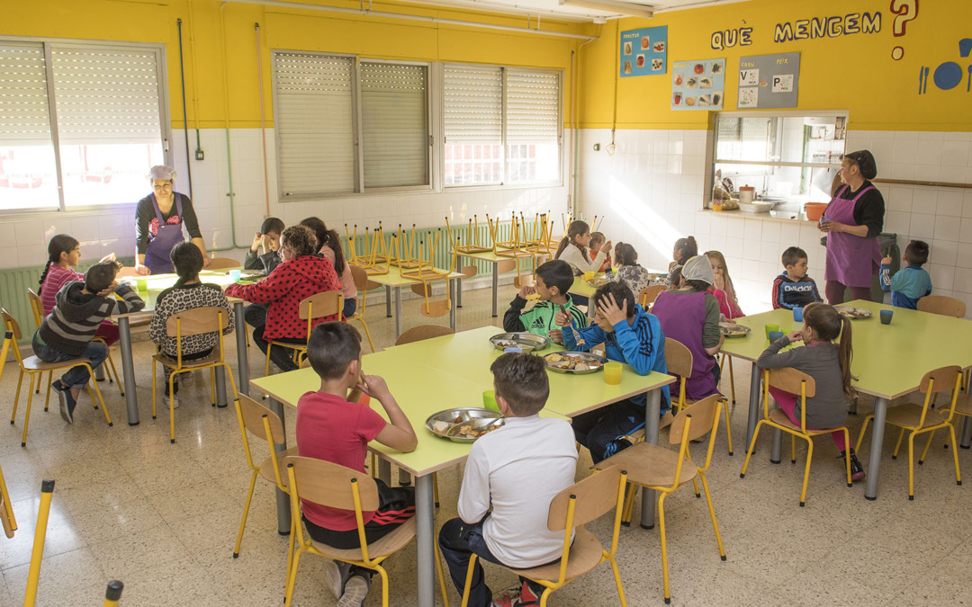 Una imatge del servei de menjador escolar. Foto: Cedida