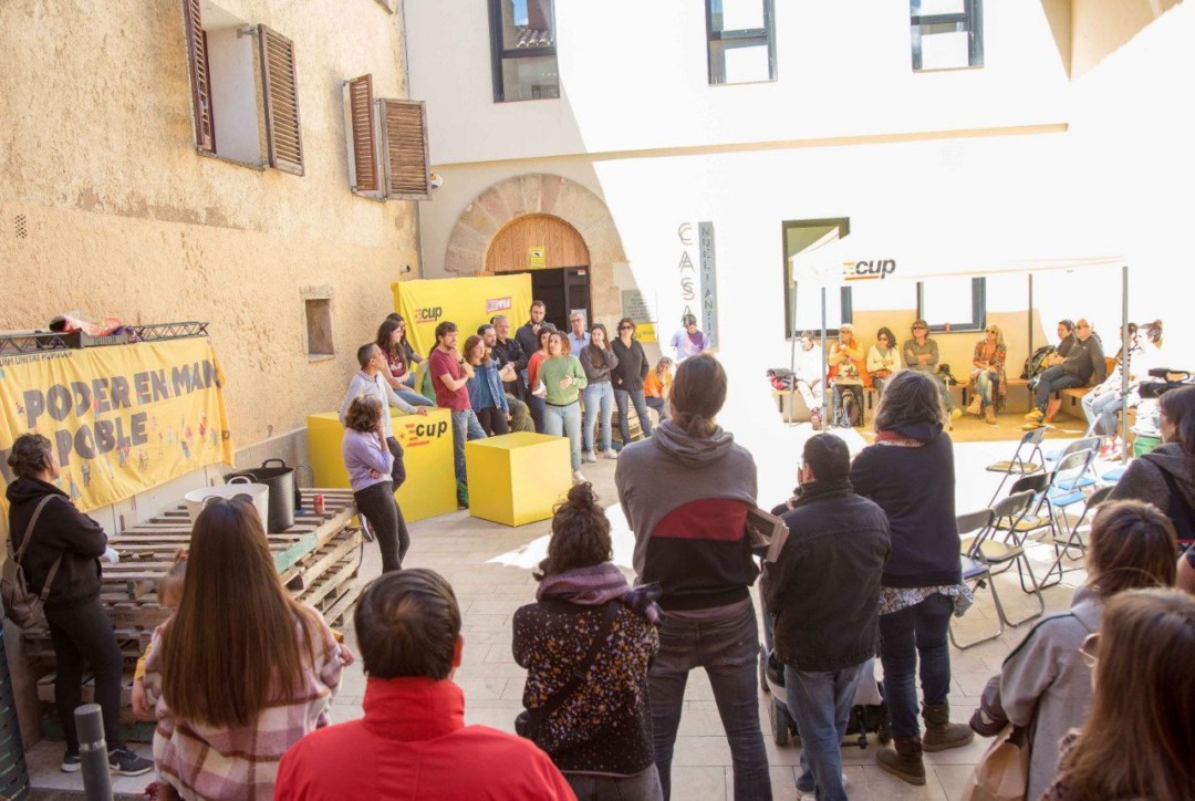 Presentació de la llista de la CUP a la Selva del Camp. Foto: Cedida