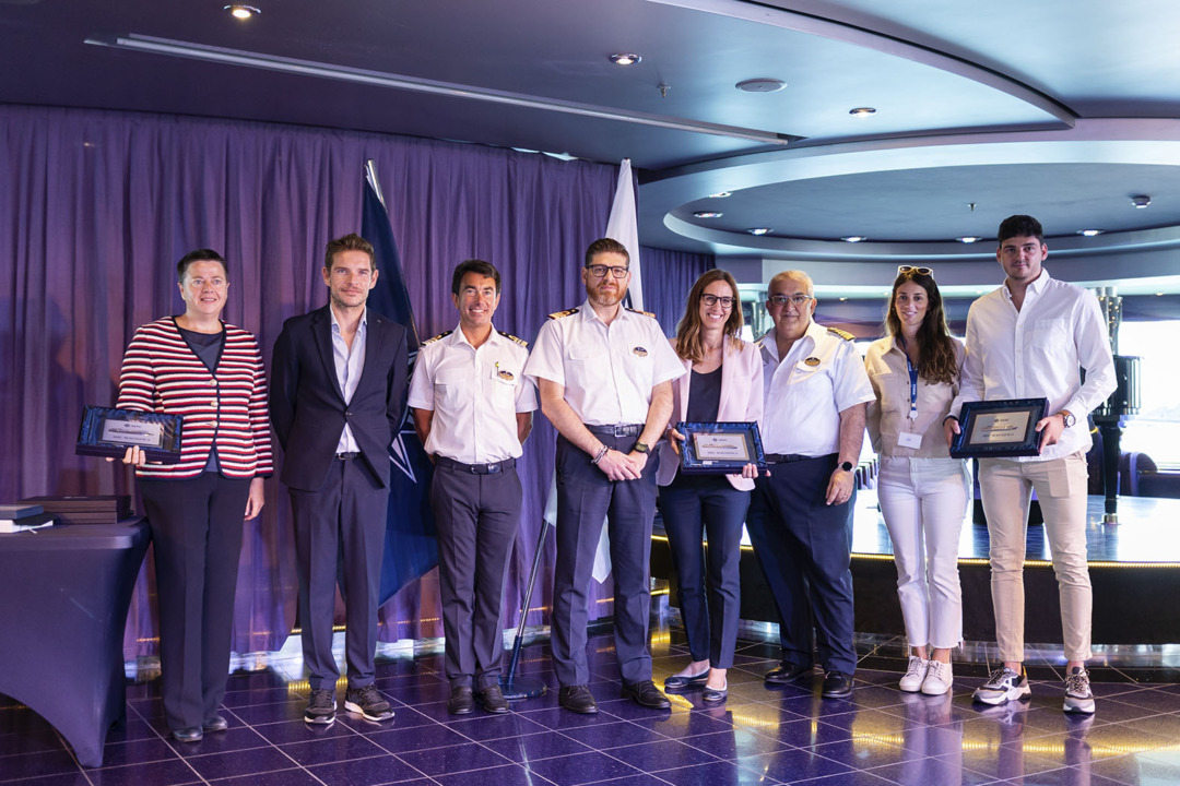 Imatge de l'acte de la primera escala de MSC Cruceros a Tarragona. Foto: Cedida