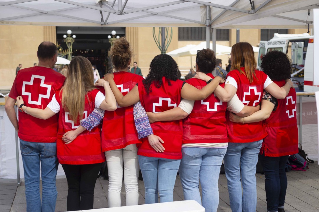 Voluntàries de la Creu Roja. Foto: Cedida