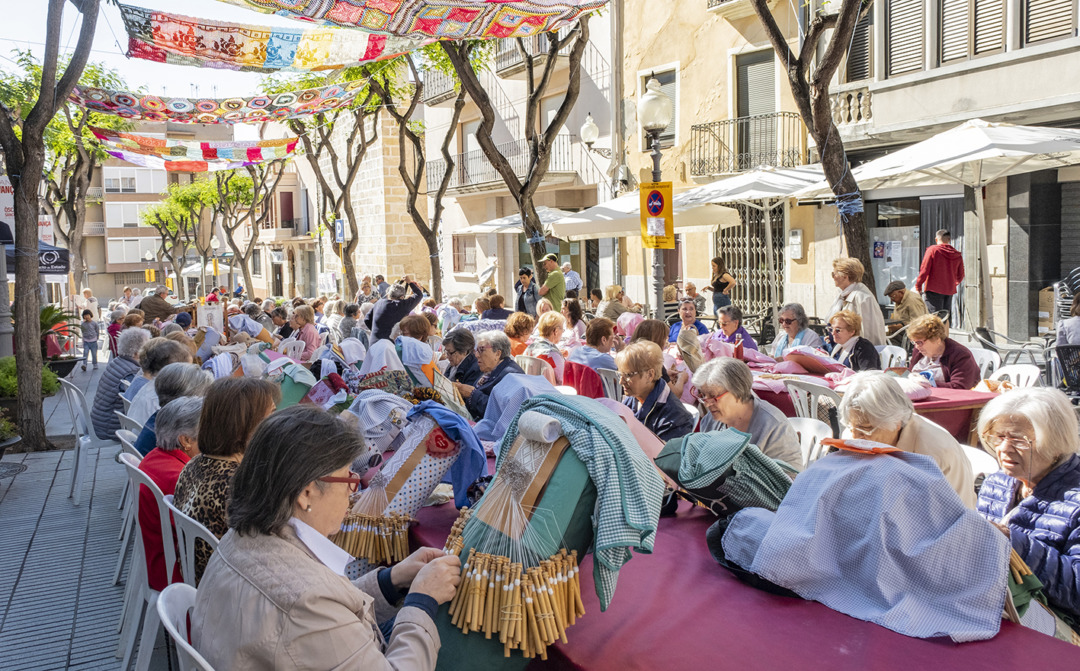 Instantània de la trobada de puntaires. Foto: Cedida