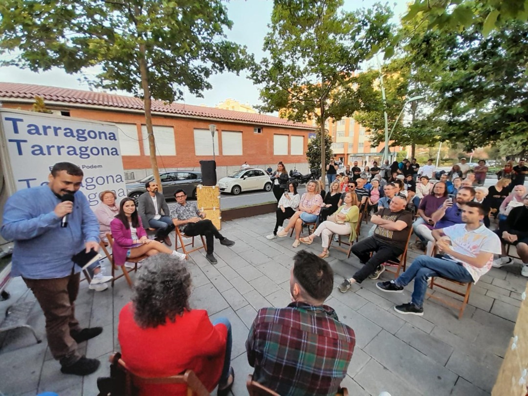 Acte de final de campanya d'En Comú Podem a Torreforta. Foto: Cedida