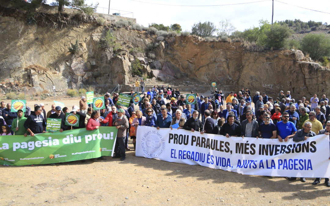 La pagesia del Camp de Tarragona exigeix inversions i ajuts per las sequera