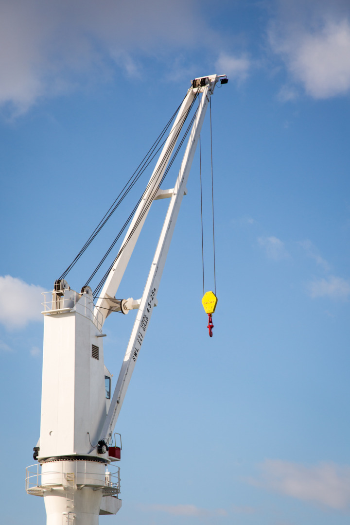 Les grues estan preparades per funcionar amb electricitat amb un cost mol baix. Foto: David Oliete