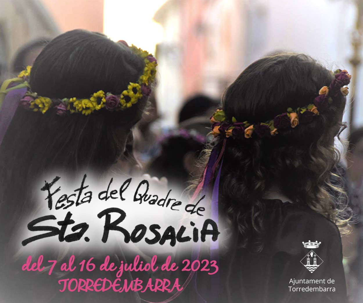 Cartell de la Festa del Quadre de Santa Rosalia. Foto: Cedida