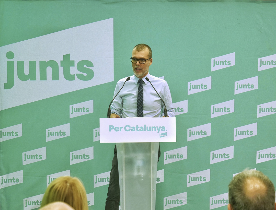 El cap de llista de Junts a la demarcació, Josep Cruset. Foto: Cedida