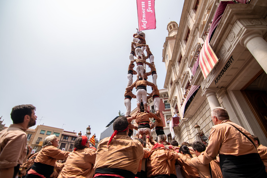 Actuació dels Xiquets de Reus. Foto: Cedida