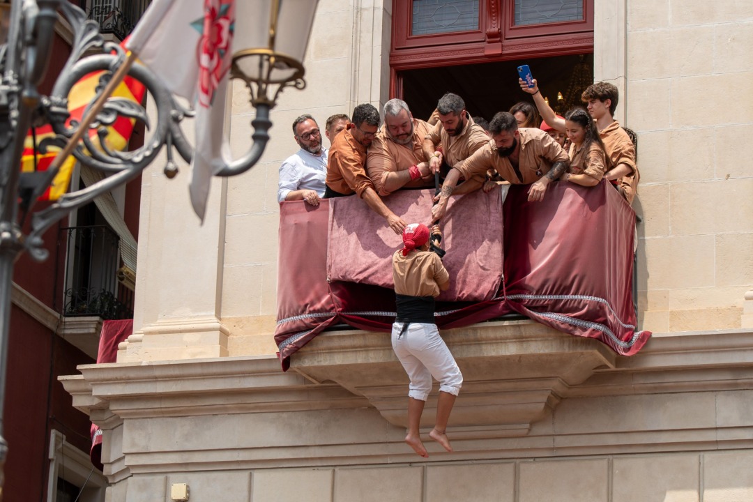 Els castells han tancat el matí de Sant Pere a Reus. Foto: Cedida