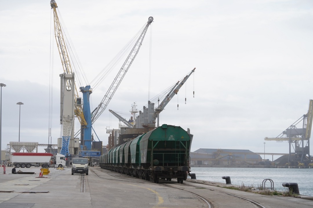 La diversificació de tràfics permet que cereals i vehicles omplin el buit deixat pel carbó. Foto: Port Tarragona