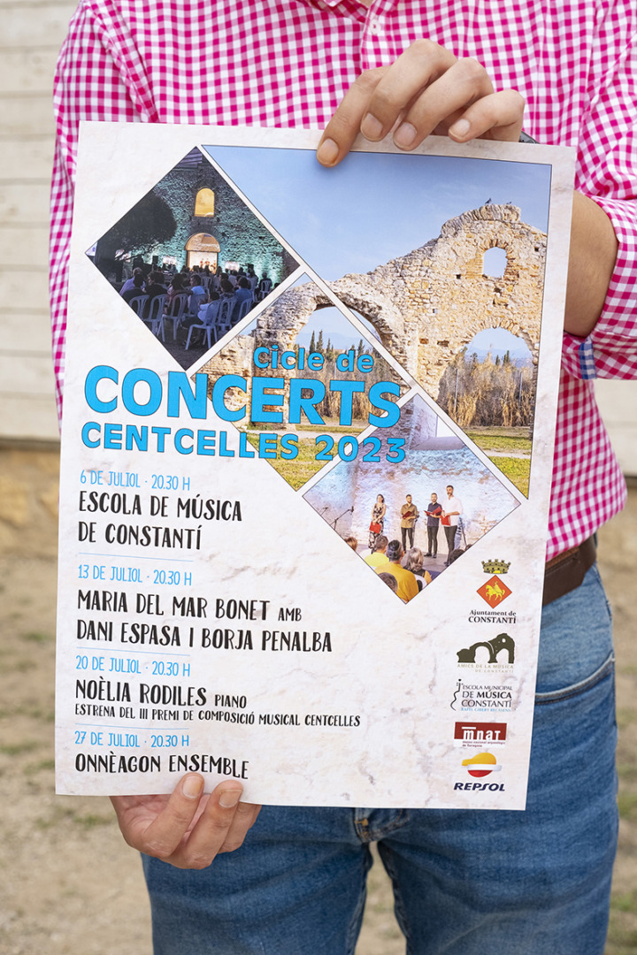 Cartell de cicle de concerts. Foto: Cedida