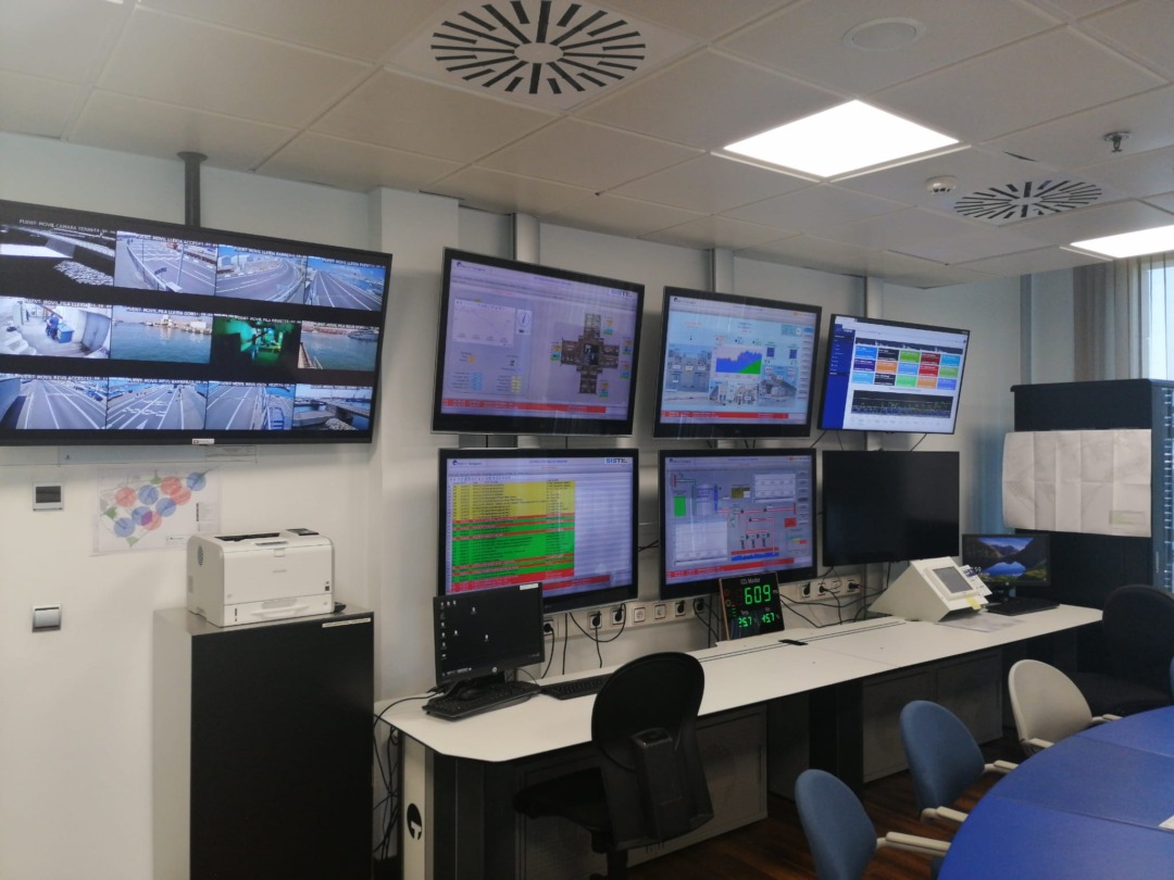 El Centre de control d'instal·lacions del Port. Foto: Cedida