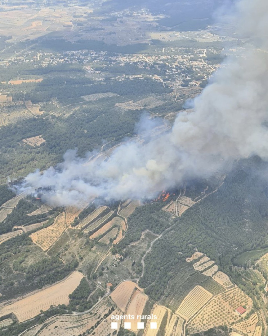 L'avís s'ha rebut a les 12.21h. Foto: Bombers