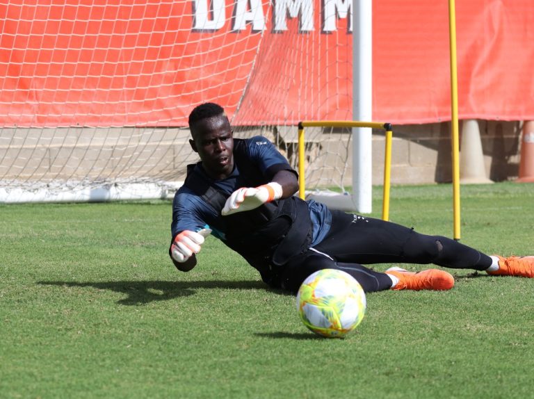 Una imatge del porter senegalès. Foto: Nàstic